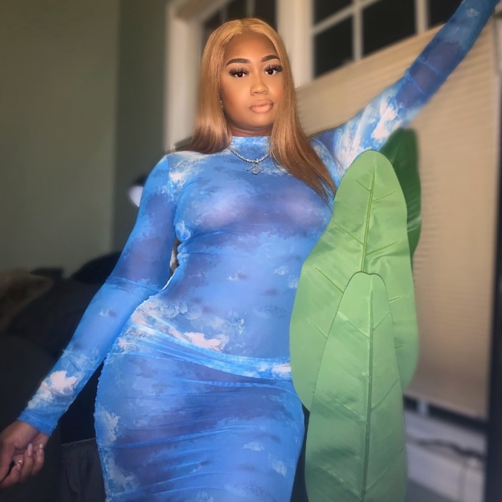 Mesh Blue Dress